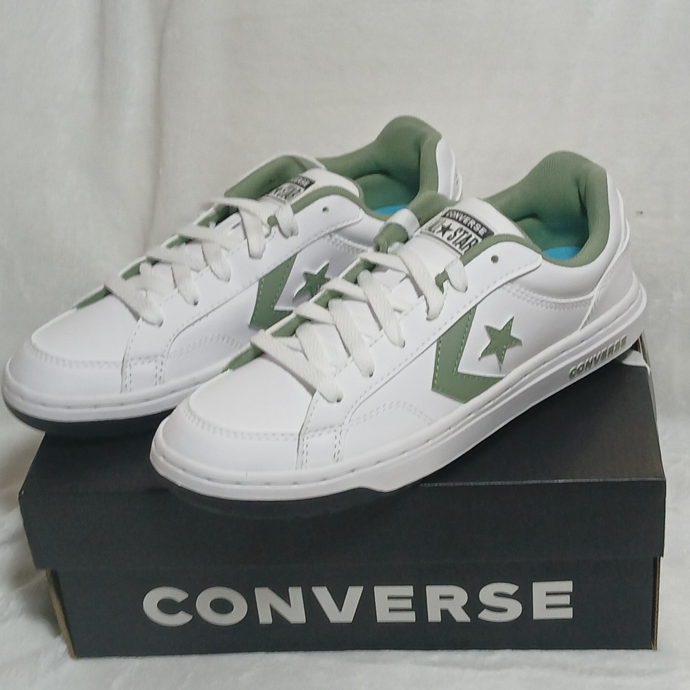 Converse Pro Blaze V2 Shoes - White / Foothill Green M 6/W 7.5
